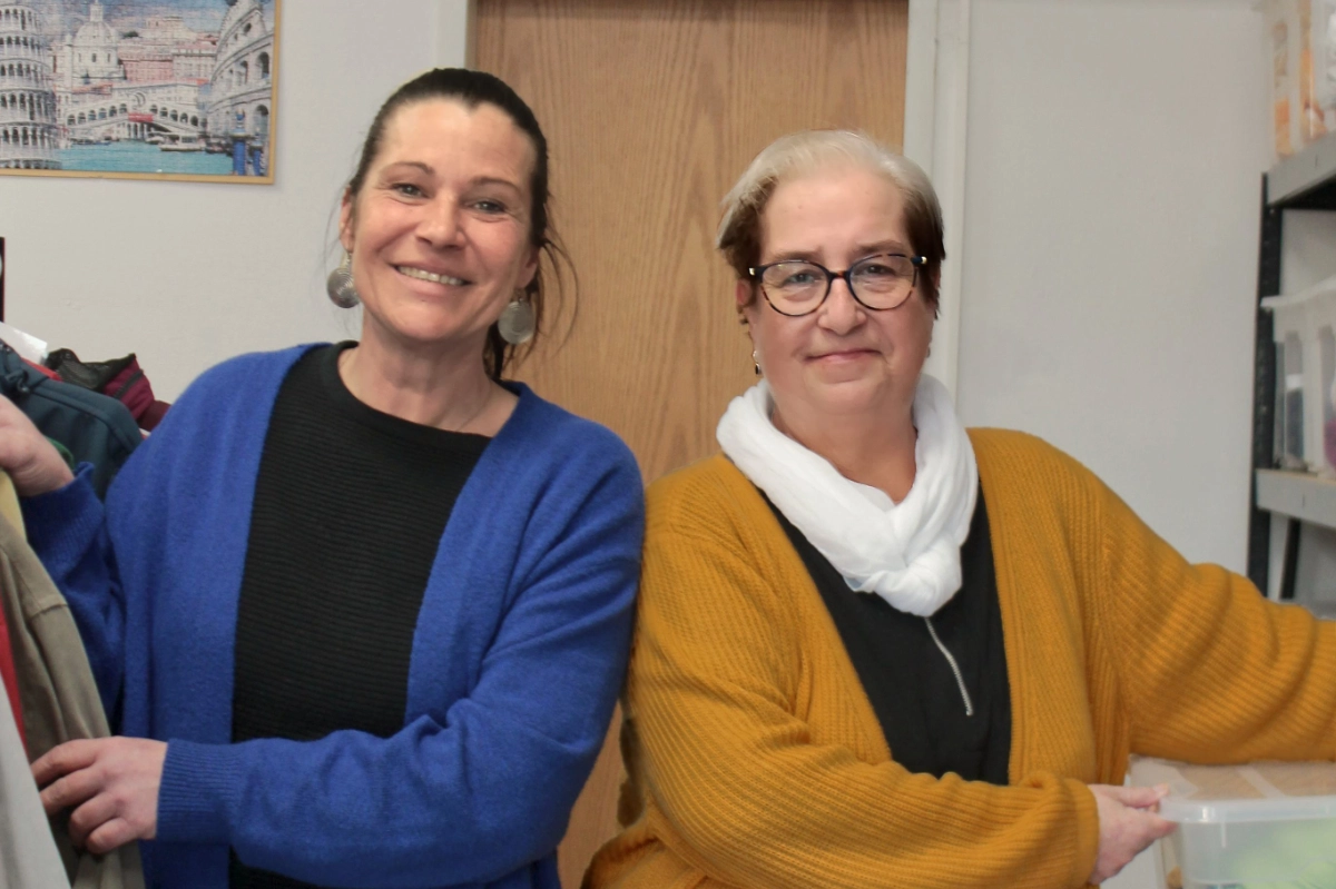 Frau Kati Voigt und Frau Angelika Berger